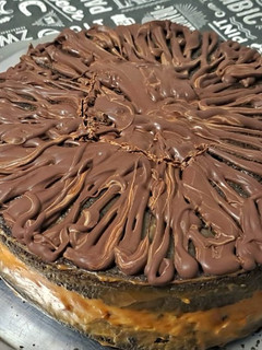 Una foto de Torta de chocolate y café