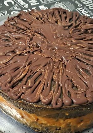 Una foto de Torta de chocolate y café