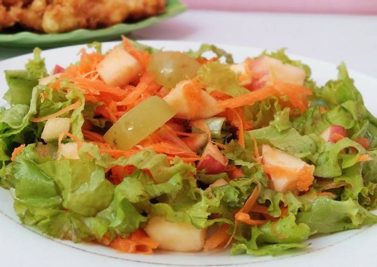 Bagaimana Menyiapkan Salad Wortel dkk (Dressing Jeruk Peras + Madu) Sempurna