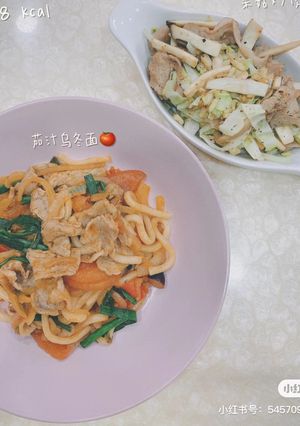 茄汁炒乌冬面🍅 的食譜成品照片