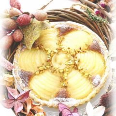 A picture of Jasmine Pear Tart.