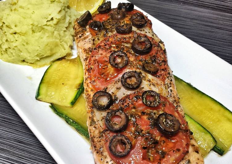 Simple Way to Make Super Quick Homemade Mediterranean Salmon