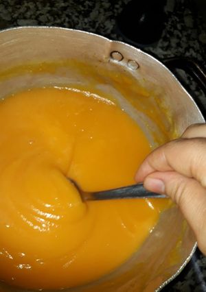 Una foto de Sopa crema de zapallo