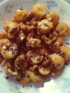 A picture of Banana walnut toffee.