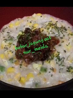 Foto resep Bubur jagung oat