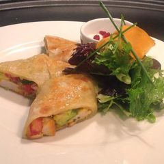 A picture of Tortilla/Chapati Chiken Wrap.