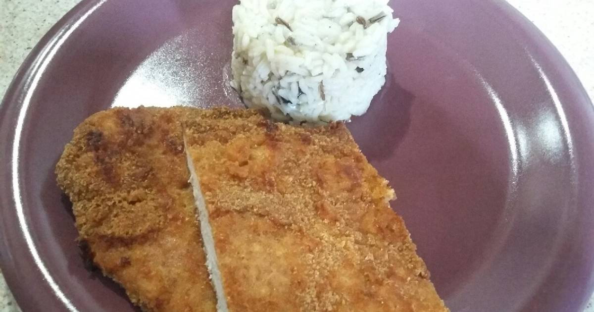 Άγριο ρύζι με σνίτσελ χοιρινό φούρνου συνταγή από τον/την ...