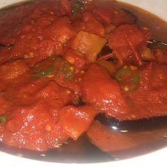 Saucy Eggplant- Mosaa3a A picture of Saucy Eggplant- Mosaa3a.