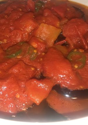 A picture of Saucy Eggplant- Mosaa3a.
