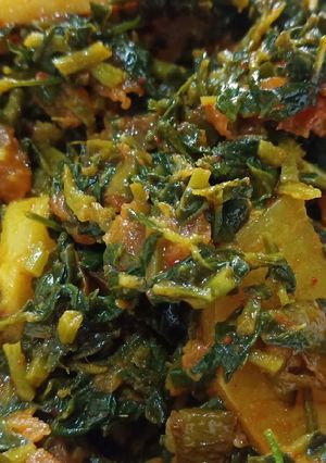 A picture of Methi Tomato aur aloo ki sabji.