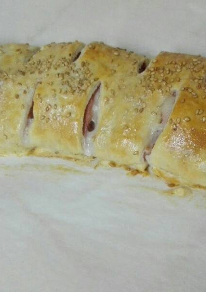 Una foto de Hojaldre salado