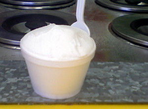 A picture of limber de coco ( puerto rican cup icee ).