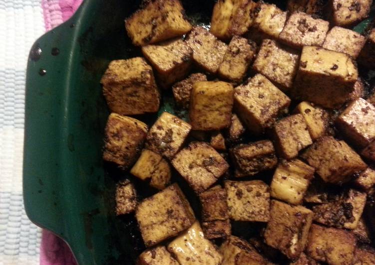 Easiest Way to Prepare Homemade balsamic garlic tofu