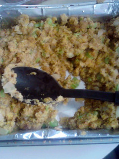 A picture of Southern Cornbread dressing.