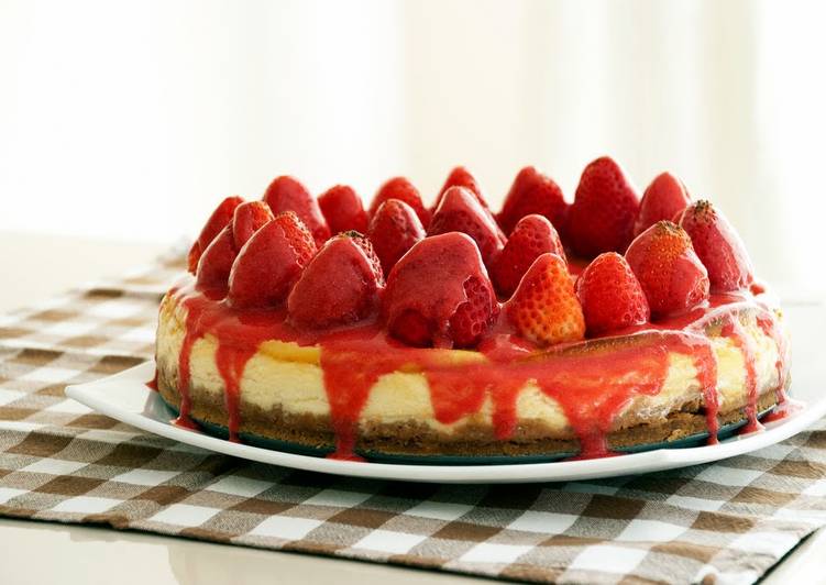 Simple Way to Make Favorite Strawberry cheesecake