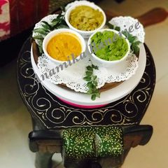 CHUTNEY PARTY : 1. Green Peas 2. Onions & Curry Leaves 3. Peanuts Chutney A picture of CHUTNEY PARTY : 1. Green Peas 2. Onions & Curry Leaves 3. Peanuts Chutney.