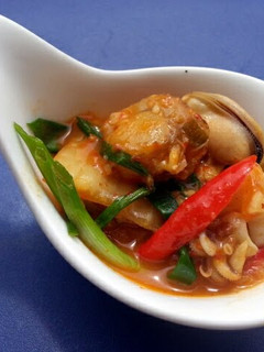 A picture of Seafood Kimchi Soup.