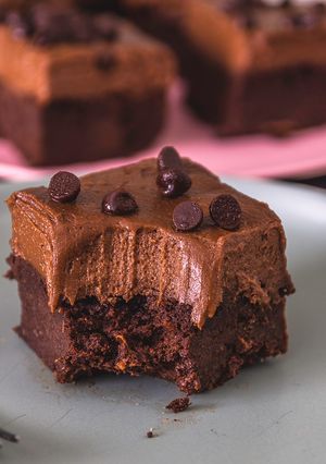 A picture of Flourless Brownies with Chickpeas.
