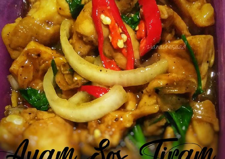 Resep Ayam sos tiram #Perak   #rayahitea yang Enak