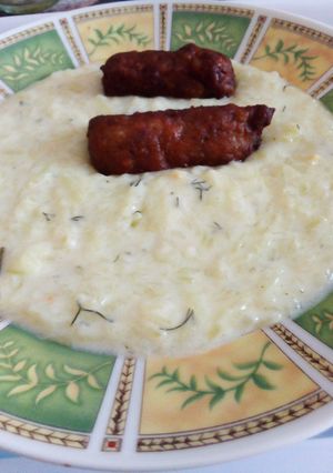 Tejfölös~tejes tökfőzelék recept fotója