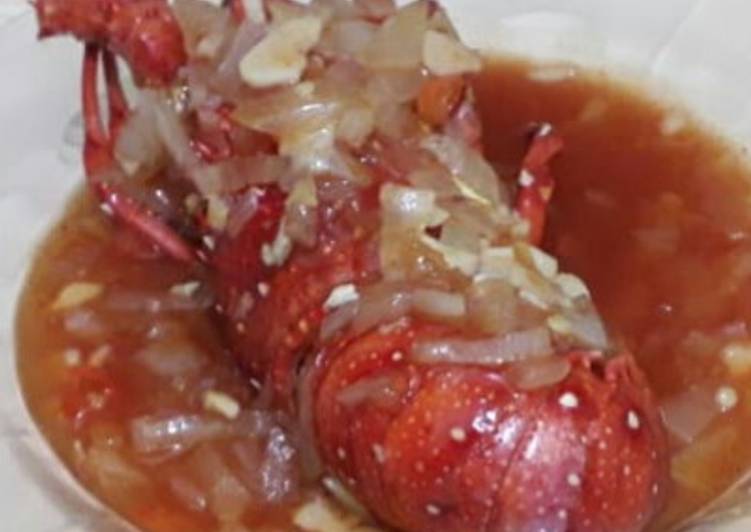 Resep Lobster asam manis pedas #berburucelemekemas#resolusi2019 yang nikmat