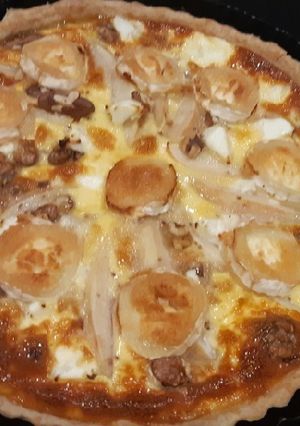 Une photo de Tarte aux poires et aux chèvre