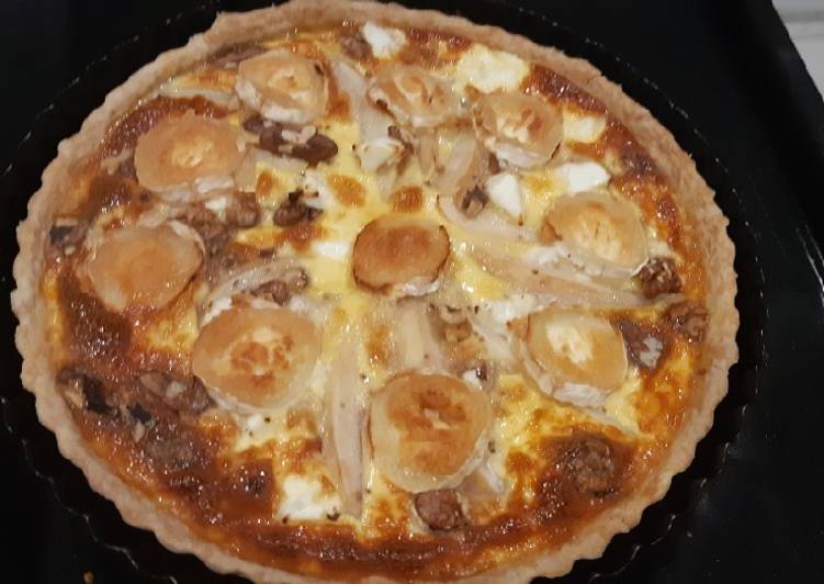 Le moyen le plus simple à Préparer Super rapide fait maison Tarte aux poires et aux chèvre