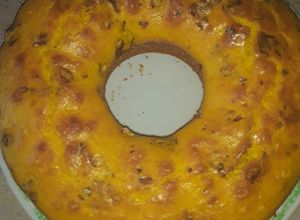 صورة لوصفة كيك بالبرتقال والجوز
