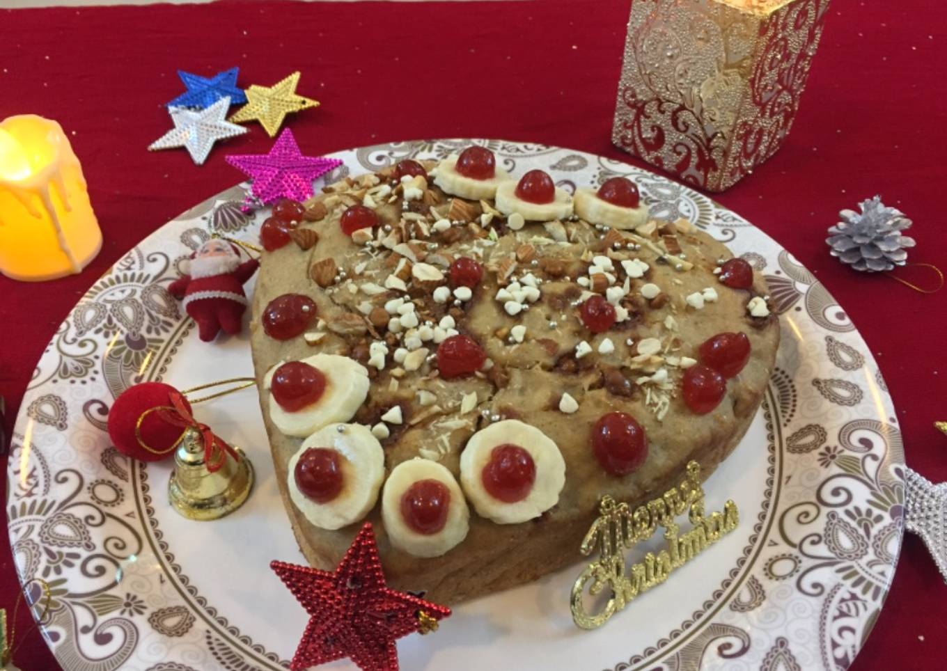 Whole wheat banana cake