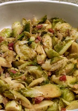 A picture of Pancetta and Brussels Sprouts.