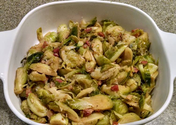 Steps to Make Speedy Pancetta and Brussels Sprouts