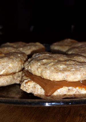 Una foto de Tapitas de alfajores integrales
