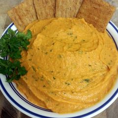 A picture of Roasted Red Pepper Hummus.