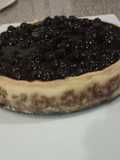 Vanilla Mascarpone Blueberry cheesecake