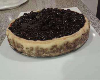 Easy Fast Cooking Vanilla Mascarpone Blueberry cheesecake Delicious Nutritious