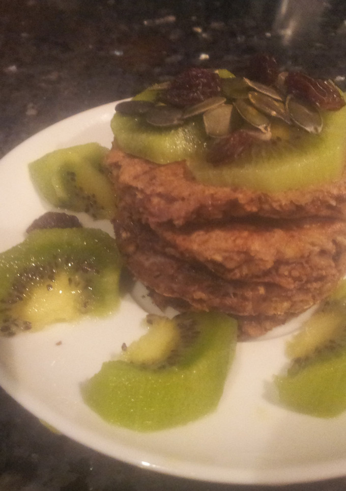 A picture of Banana & Cocoa Pancakes.