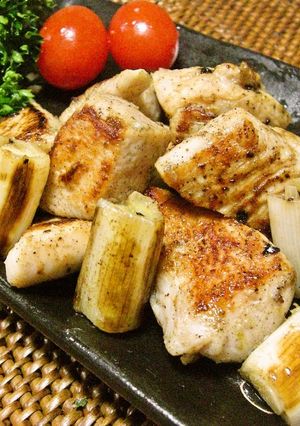 A picture of Chicken and Leek with Yuzu Pepper Paste.
