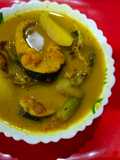 ঝিঙ্গে আলু দিয়ে রুই মাছের পাতলা ঝোল(jhinge aloo diye rui macher patla jhol recipe in Bengali)
