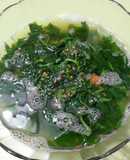 Canh rau lang nấu bột nêm tôm