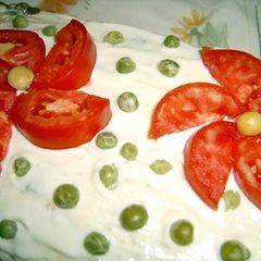 Salad olivieh perfect for summer A picture of Salad olivieh perfect for summer.