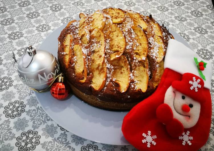 Bizcocho de manzana, coco y nueces 🍰
