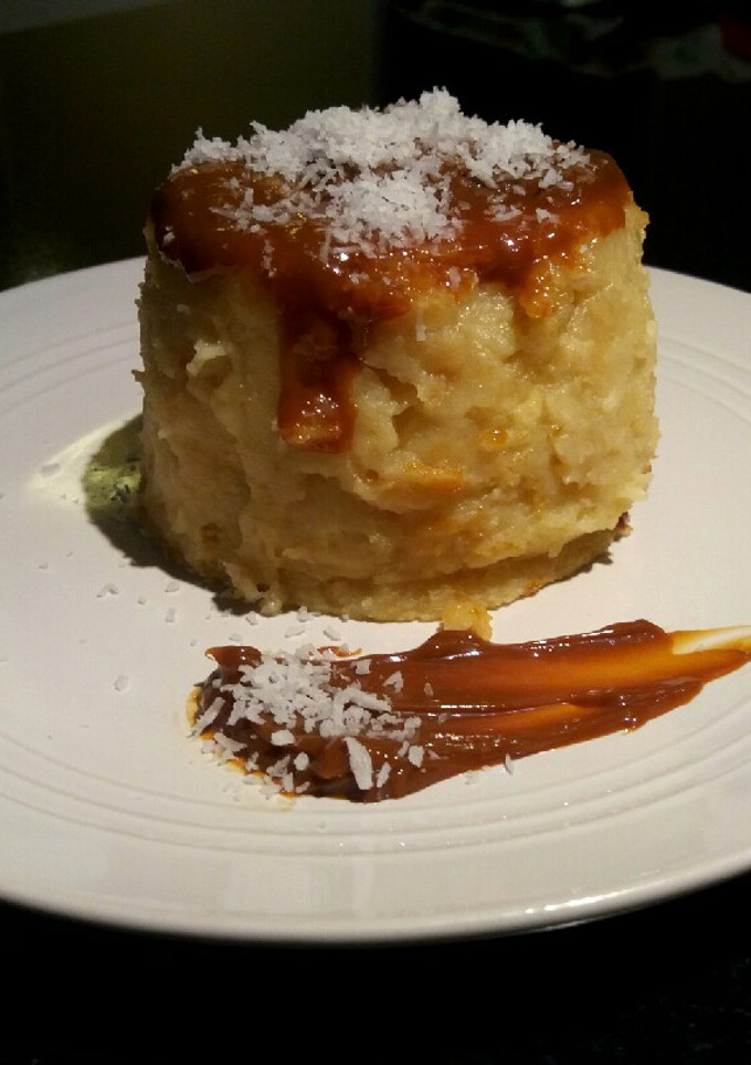 Una foto de Budín de pan en microondas