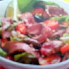 A picture of SPICY OSTRICH FILLET SALAD.