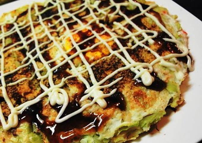 Okonomiyaki with Lots of Spring Cabbage