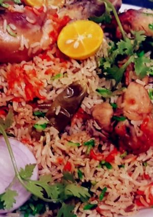 A picture of Pressure Cooker Instant Chicken Biryani.