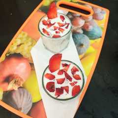 A picture of क्रीमी स्ट्रॉबेरी पंच (Creamy strawberry punch recipe in Hindi).