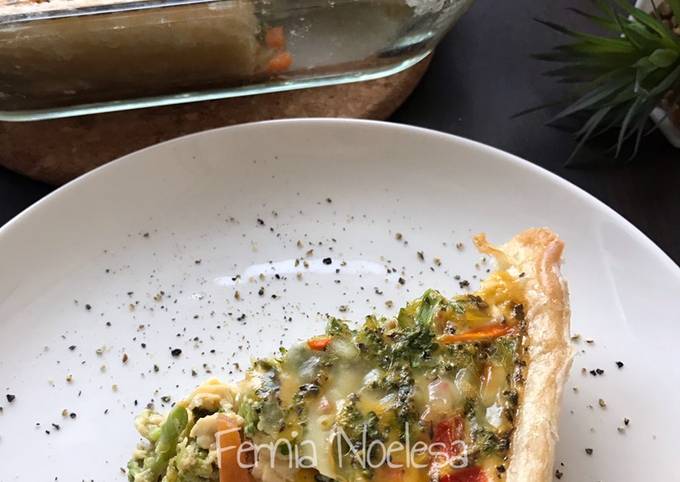 Vegetables Quiche Dengan Puff Pastry