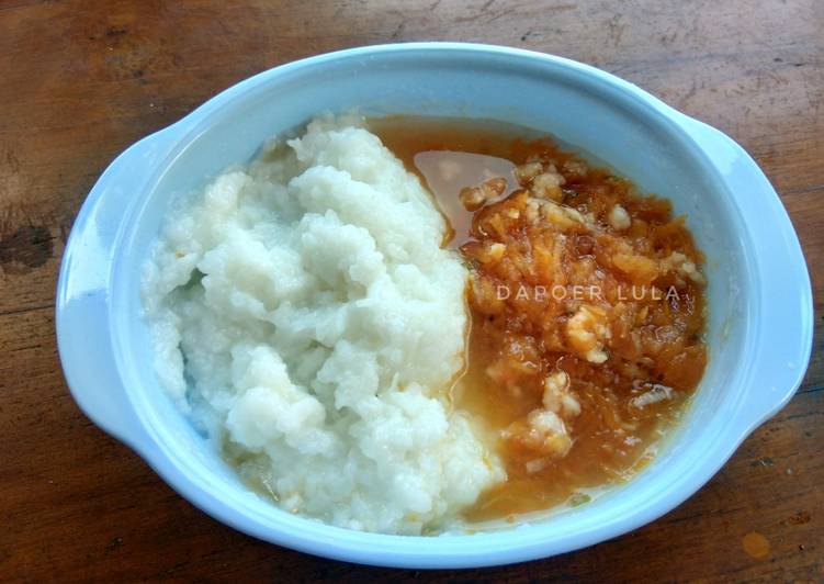 Resep 4# MPASI 10M+ Nasi Tim Udang Wortel Saos Tomat, Menggugah Selera