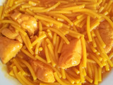 Fideos con pollo