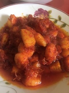 Foto resep Balado udang kentang